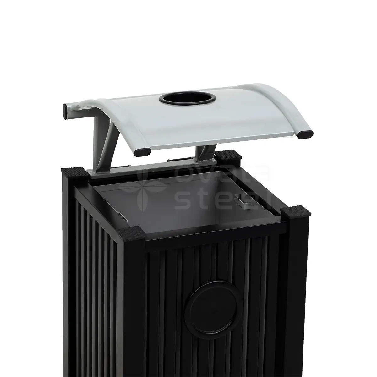 Ovata-600 Outdoor Trash Can – view 2