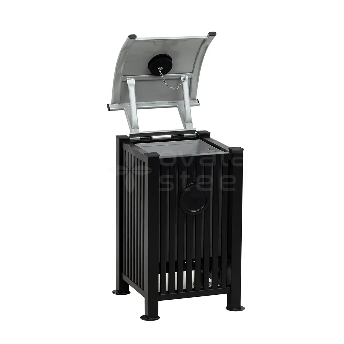 Ovata-600 Outdoor Trash Can – view 3