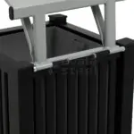 Ovata-600 Outdoor Trash Can – view 5