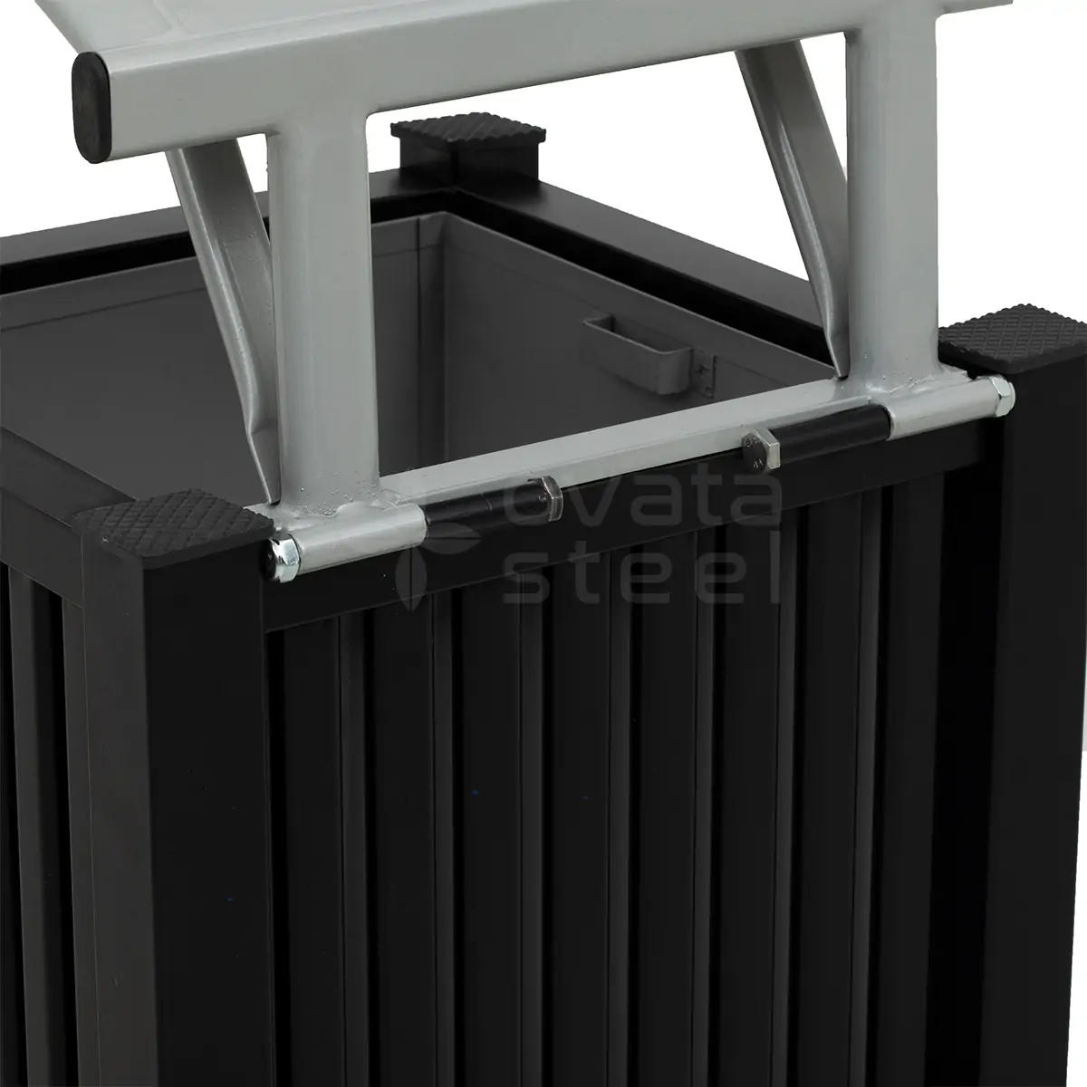 Ovata-600 Outdoor Trash Can – view 5