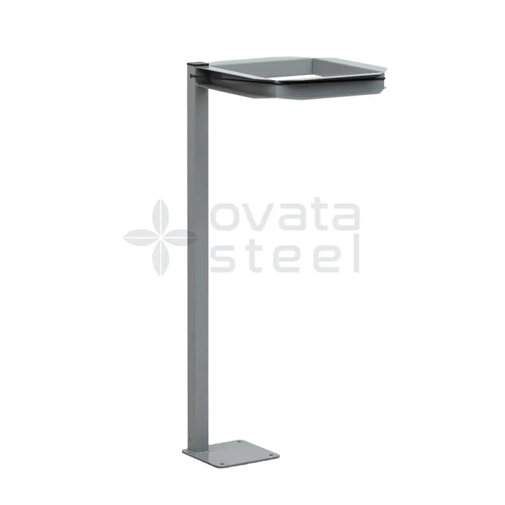 Ovata-605 Dış Mekan Metal Poşet Takılır Çöp Kovası