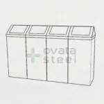 Ovata-424 Metal Sıfır Atık Ünitesi