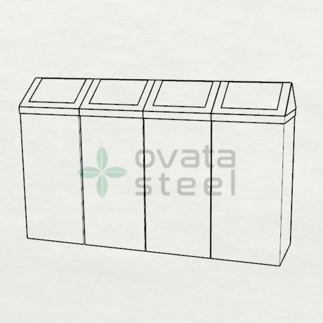 Ovata-424 Metal Sıfır Atık Ünitesi