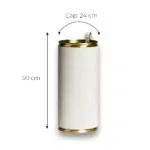 Ovata-105 Deri Kaplı Krem Renkli Metal Şemsiyelik