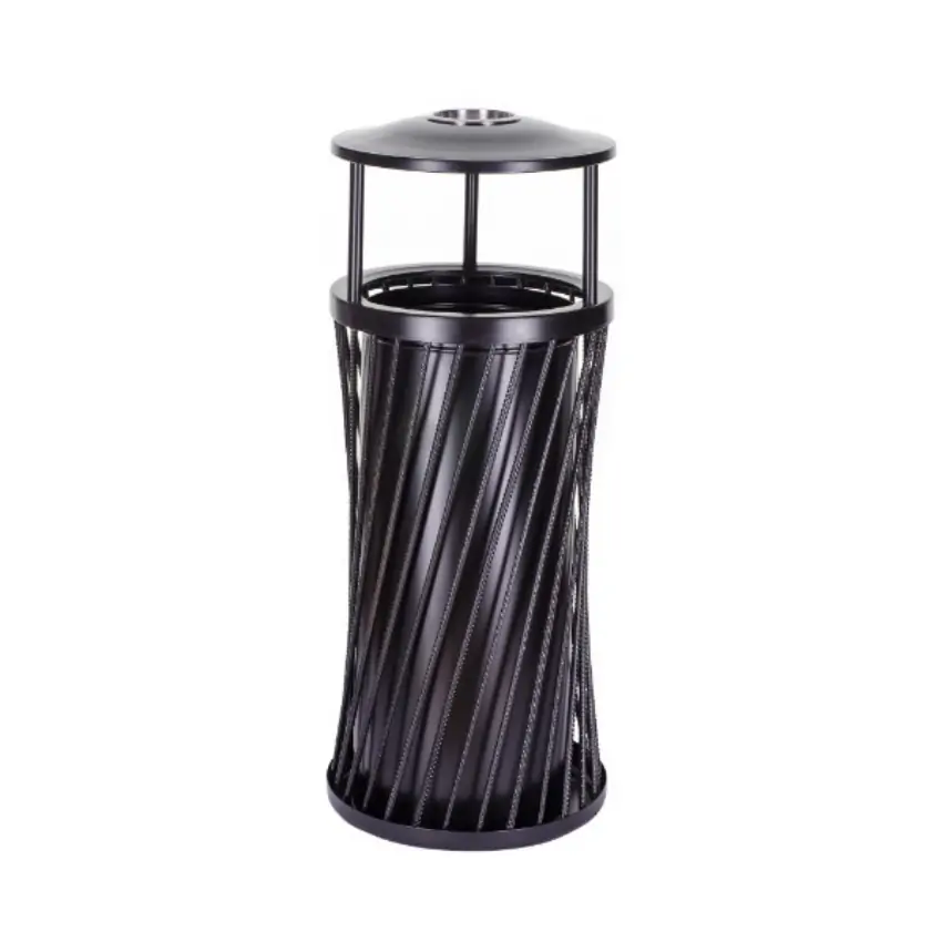 Ovata-602 Outdoor Ashtray Trash Can