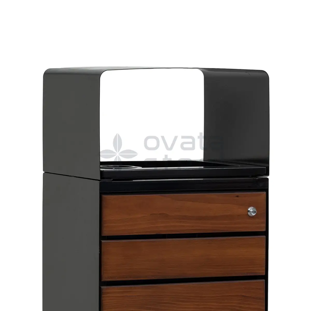Ovata-617 Ahşaplı Dış Mekan Çöp Kovası