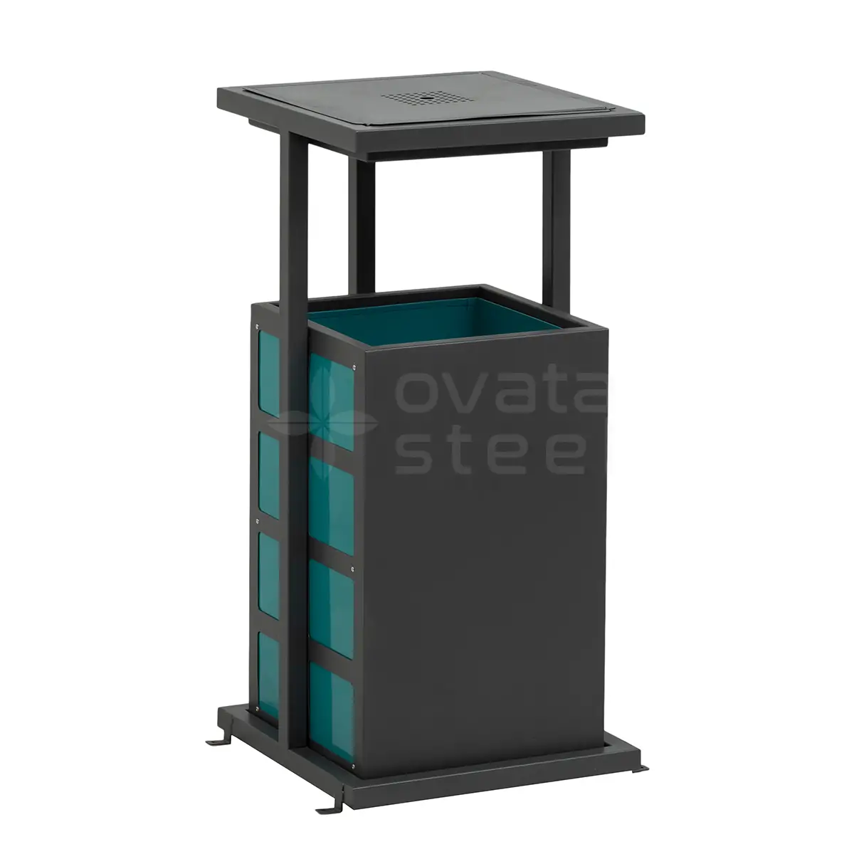 Ovata-619 Outdoor Trash Can