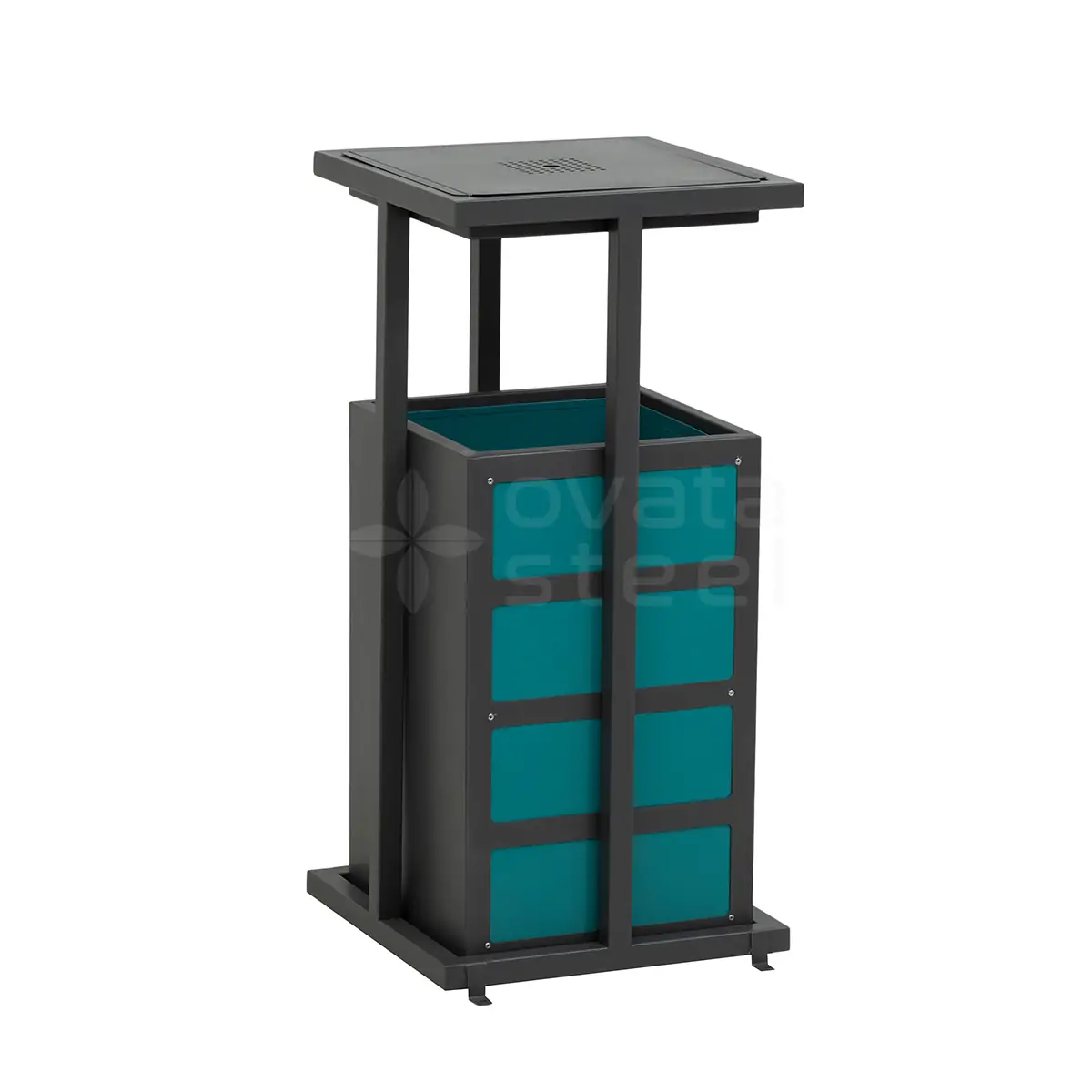 Ovata-619 Outdoor Trash Can – view 2