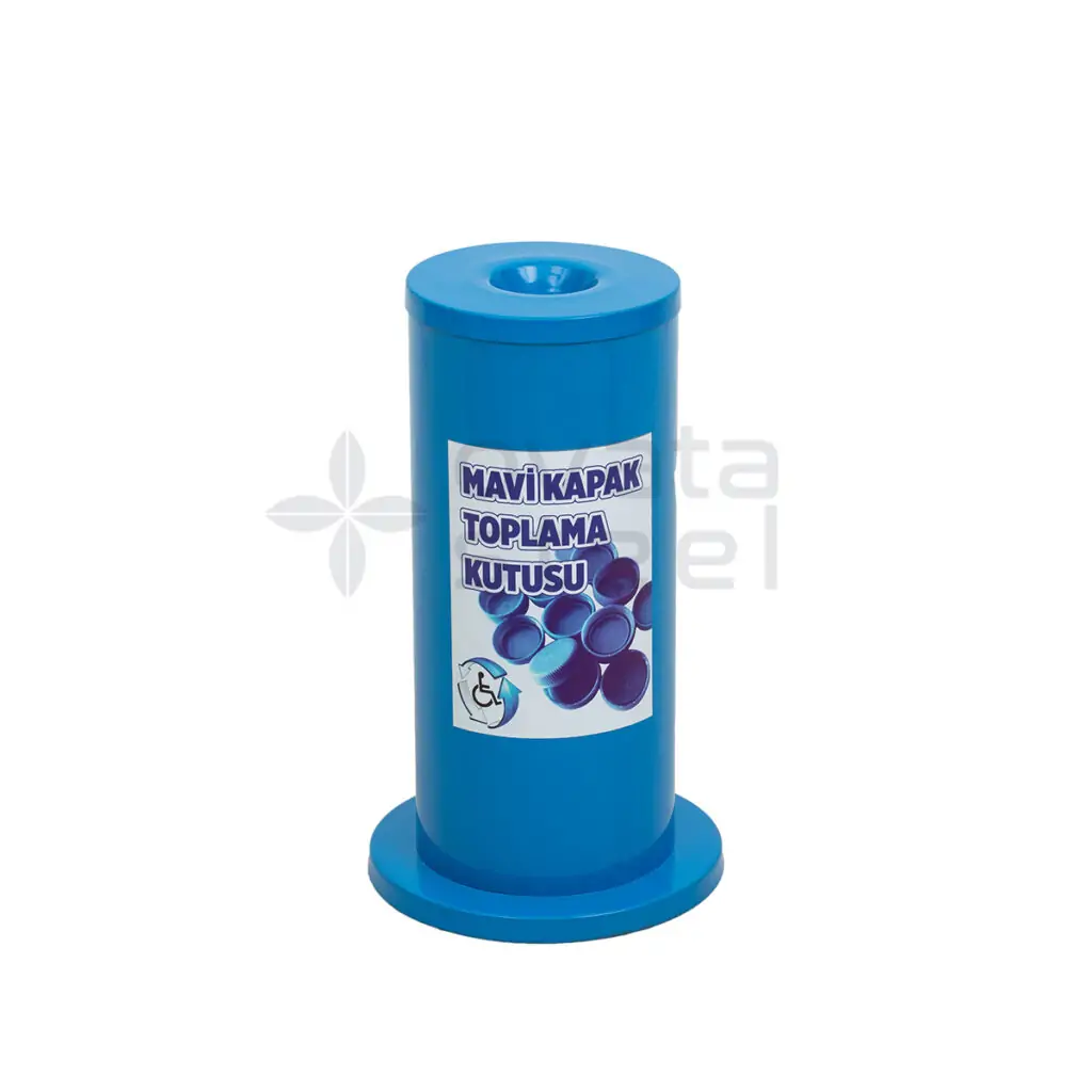 Ovata-903 Mavi Kapak Atık Kutusu