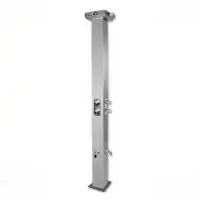 Ovata-1122 Stainless Steel 2-Piece Square Open-Close Pool/Coastal Shower Tower
