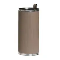 Ovata-1051 Deri Kaplı Vizon Renk Metal Şemsiyelik