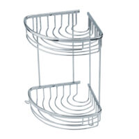 2'li banyo köşe rafı şampuanlık metal köşe rafı