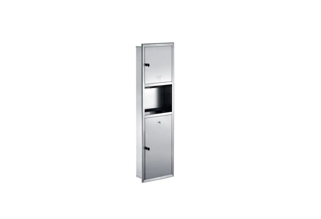 Ovata 1610 Sıva Altı Z Kağıtlıklı Çöp Kovalı Kombi Paslanmaz Satine