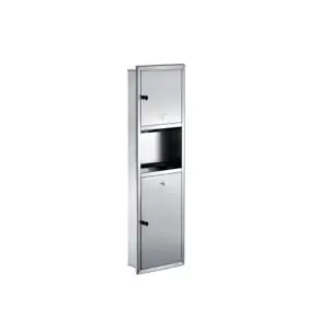 Ovata 1610 Sıva Altı Z Kağıtlıklı Çöp Kovalı Kombi Paslanmaz Satine