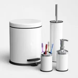 Ovata 4060 4'lü Banyo Seti (Beyaz)