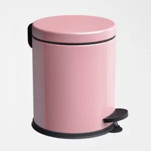 Ovata 7090 Pedallı Çöp Kovası (Pembe)