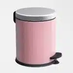 Ovata 7096 Pedallı Çöp Kovası Paslanmaz Kapak (Pembe)