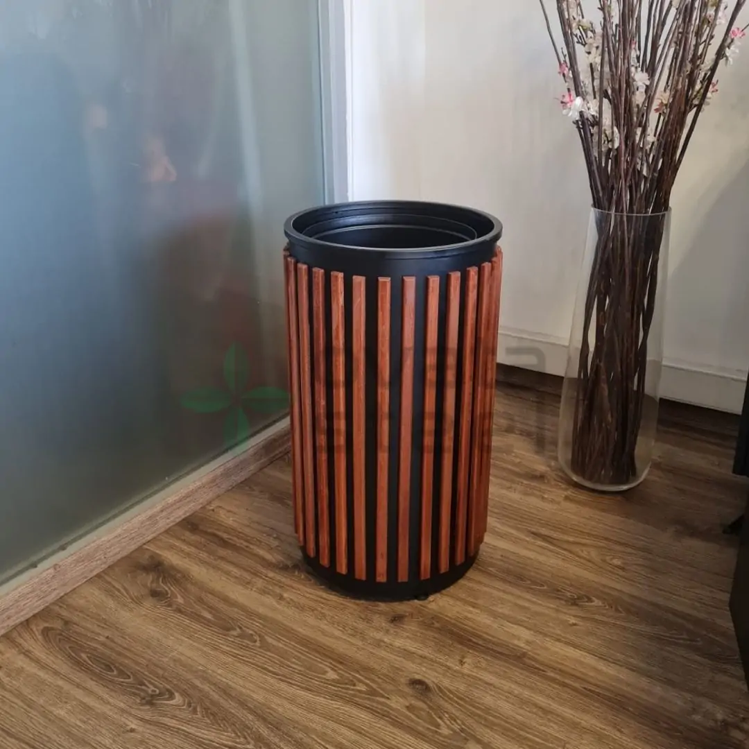 Adsız tasarım (15) Ovata-710 Wood Open Space Trash Can