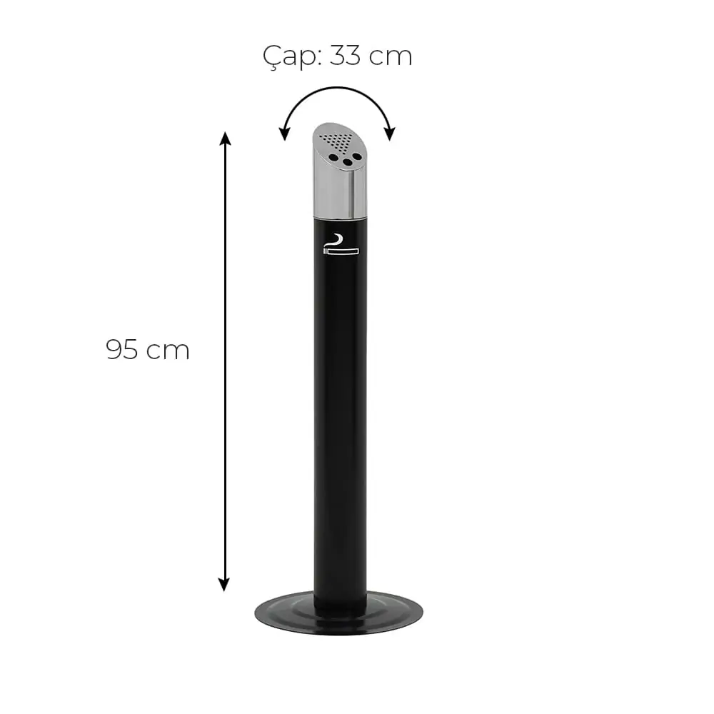 Ovata-221 Boyalı Oval Ayaklı Küllük – görsel 3