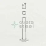 Ovata-221 Boyalı Oval Ayaklı Küllük – görsel 8