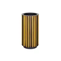 Ovata-700 Wood Open Space Trash Can