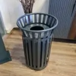 Ovata-607 Outdoor Cage Metal Trash Can – view 2