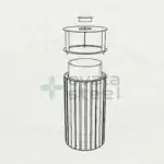 Ovata-615 Ahşaplı Dış Mekan Çöp Kovası