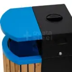 Ovata-616 Ahşaplı Dış Mekan Çöp Kovası
