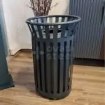 Ovata-607 Outdoor Cage Metal Trash Can – view 3