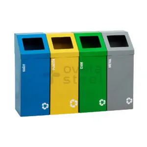 Ovata-445 4-Compartment Recycling Bin