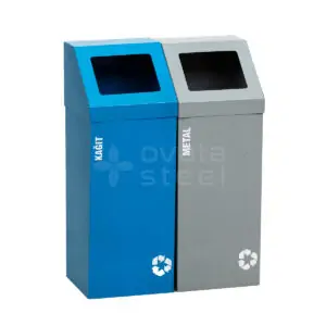 Ovata-447 2-Compartment Recycling Bin