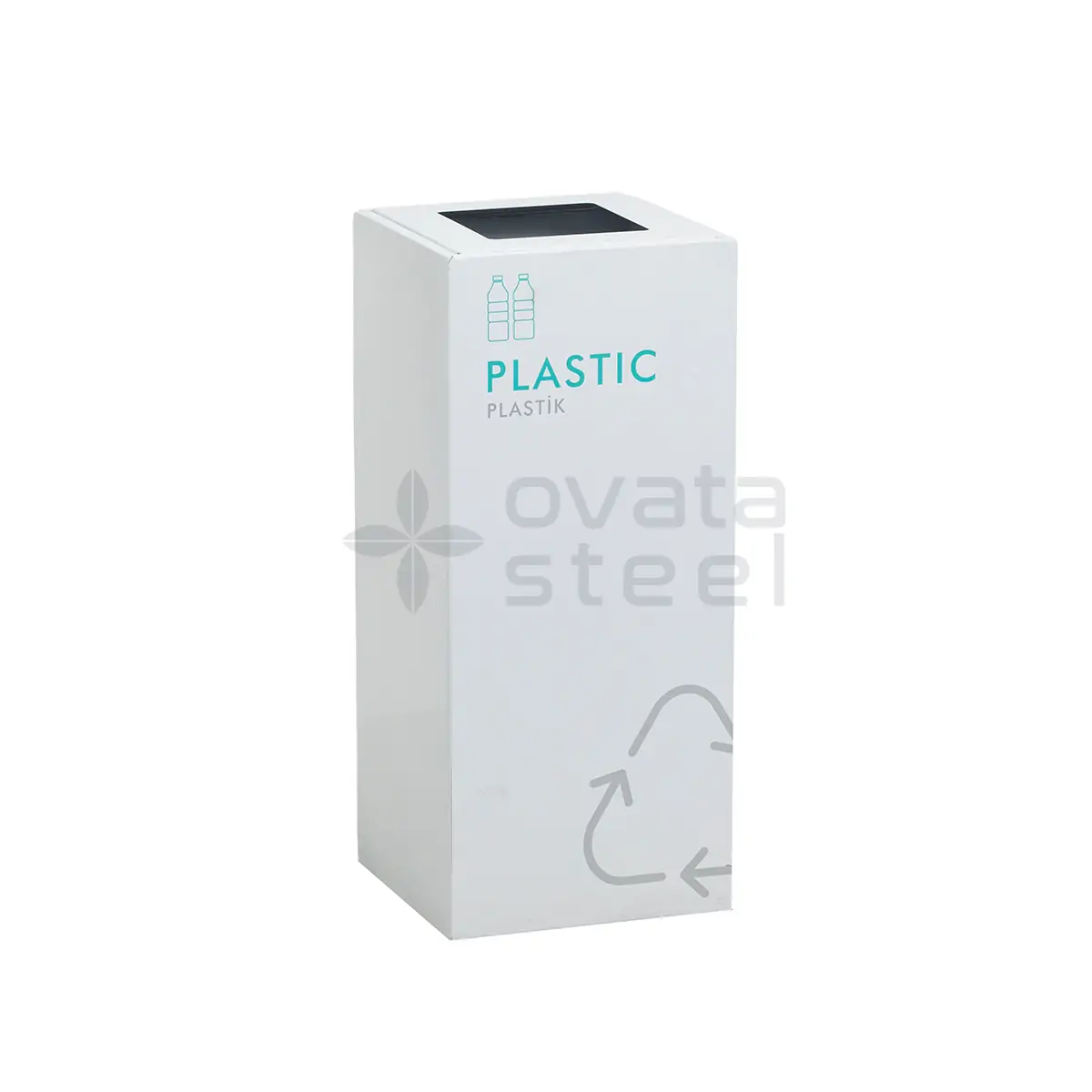 recycling- bins 01452 Ovata-452 Boyalı Tekli Sıfır Atık Ünitesi