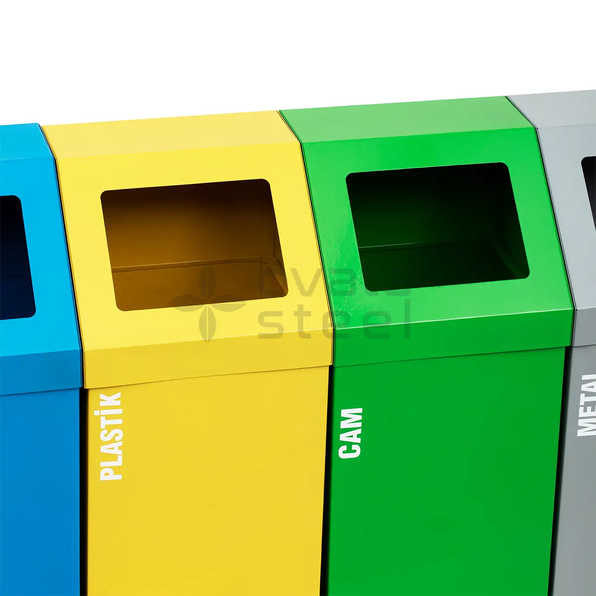 Ovata-445 4-Compartment Recycling Bin – view 2