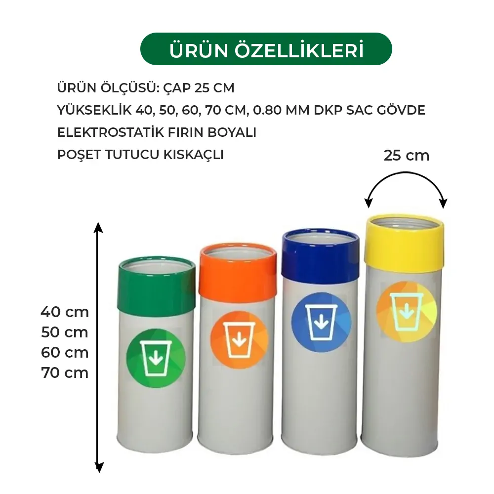Ovata-409 3-Compartment Recycling Bin – view 3