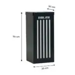 Ovata-439 Single-Compartment Recycling Bin – view 3