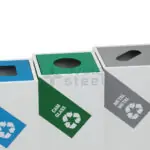 Ovata-440 4-Compartment Recycling Bin – view 3