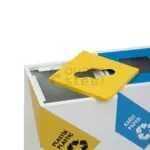 Ovata-440 4-Compartment Recycling Bin – view 4