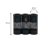 Ovata-449 3-Compartment Recycling Bin – view 5