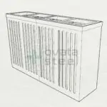 Ovata-400 4-Compartment Powder-Coated Recycling Bin – view 9