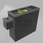 Ovata-438 3'lü Sıfır Atık Ünitesi + Pil Kutusu