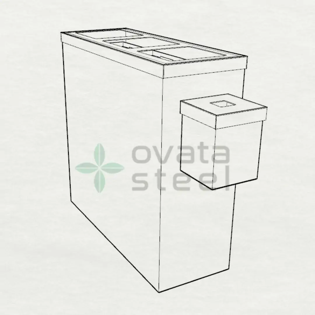 Ovata-438 3'lü Sıfır Atık Ünitesi + Pil Kutusu