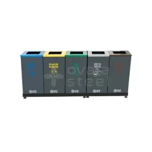 Ovata-488 5'li Sıfır Atık Kutusu (Hazneli)