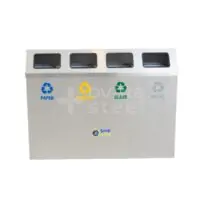 Ovata-494 4'lü Paslanmaz Sıfır Atık Kutusu