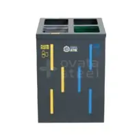 Ovata-494 4'lü Kare Sıfır Atık Kutusu